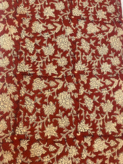 Indian Cotton Block Print Fabric by the Yard -Sewing and Quilting Fabric - Rohiyaan